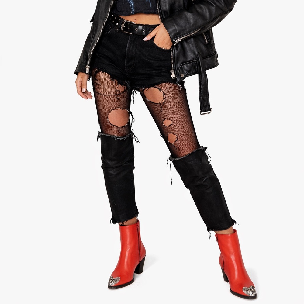 BOYY Red Ankle Boots with Silver Details